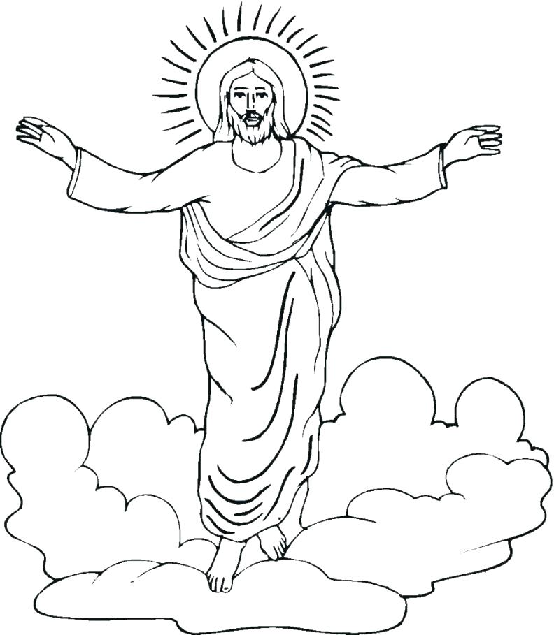 Jesus Resurrection Coloring Page at GetDrawings | Free download