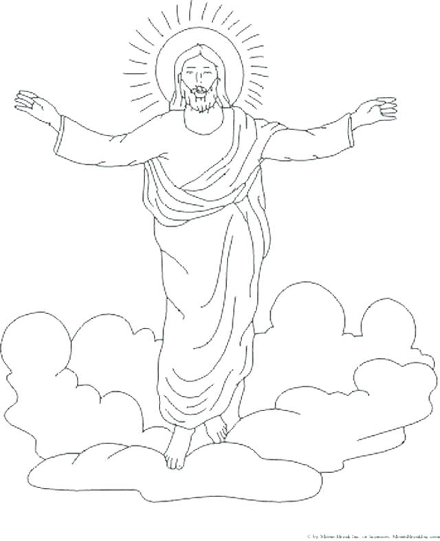 640x787 Jesus Resurrection Coloring Pages Coloring Pages Together