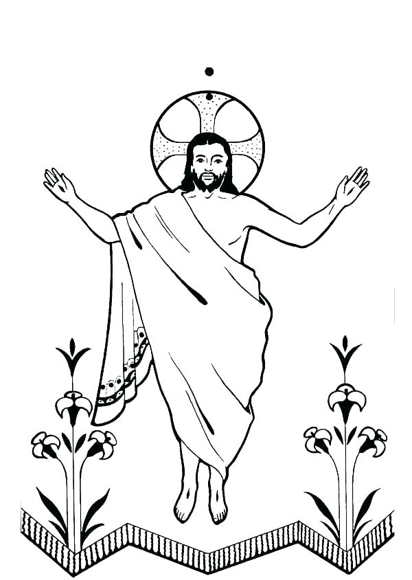 600x844 Resurrection Of Jesus Coloring Pages