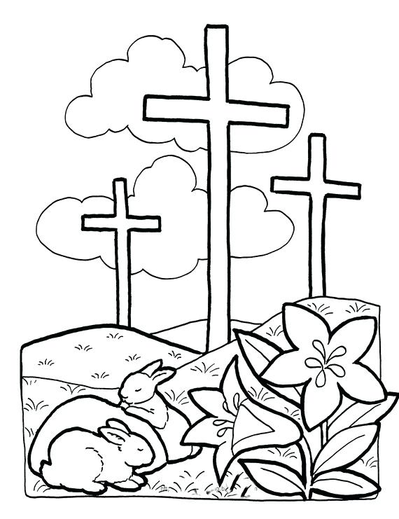 570x741 Crucifixion Coloring Pages Bible Coloring Pages Christian Coloring