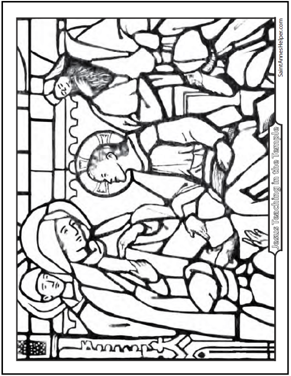 590x762 Jesus Teaching Coloring Page