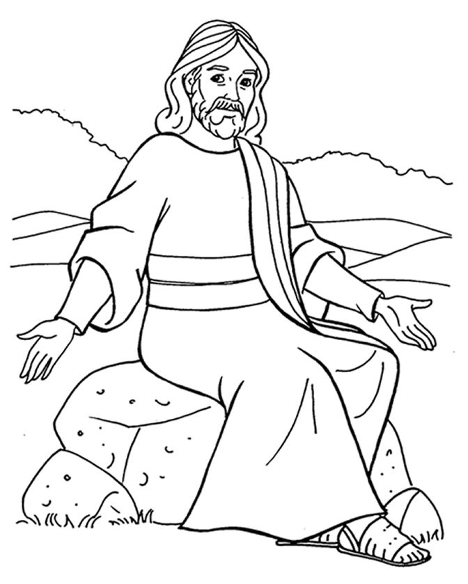 672x838 Jesus Teaching Parables Coloring Pages Junior Church