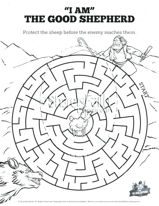 520x673 Jesus The Good Shepherd Coloring Pages John The Good Shepherd