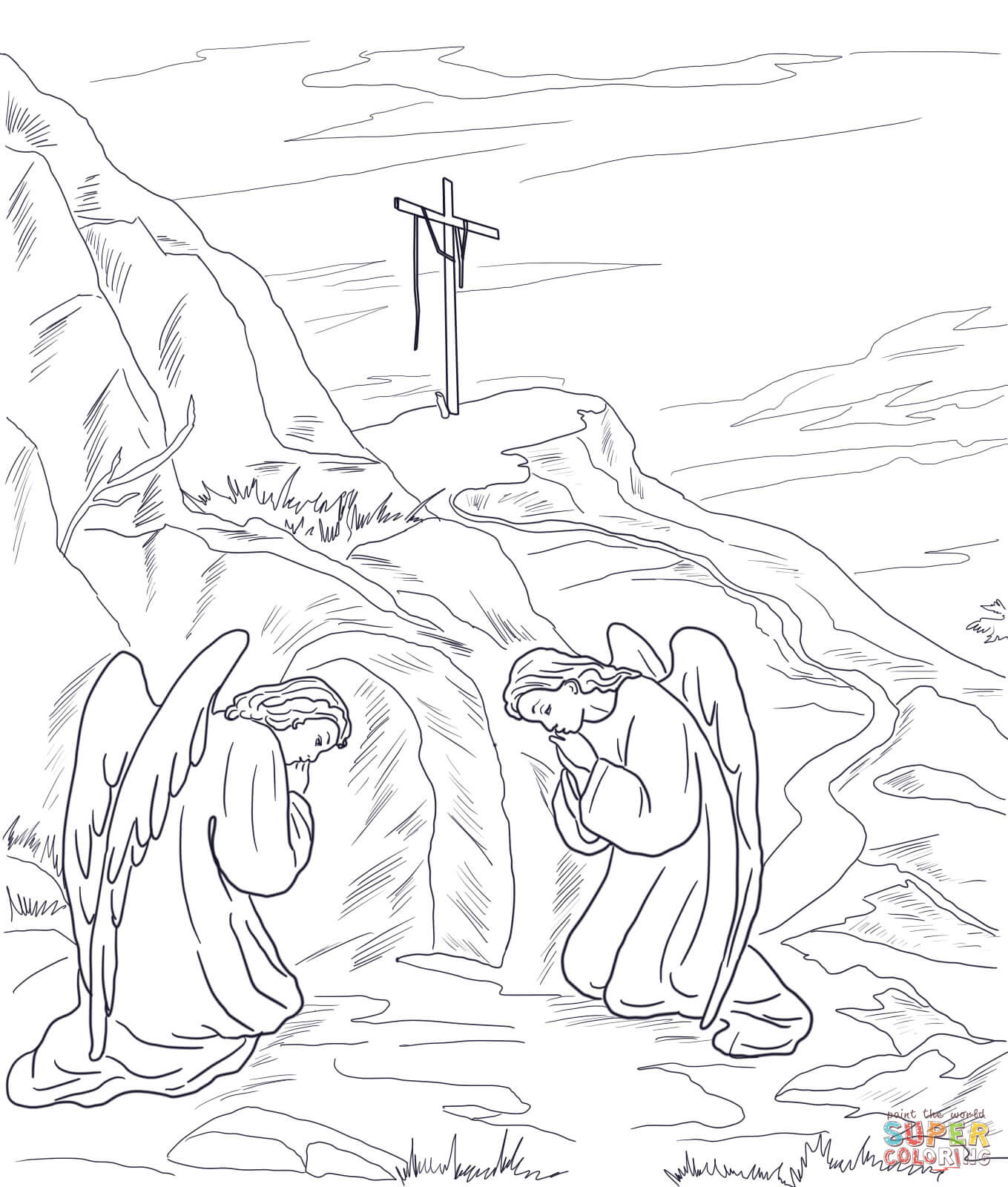 1359x1600 Best Of Empty Tomb Coloring Page