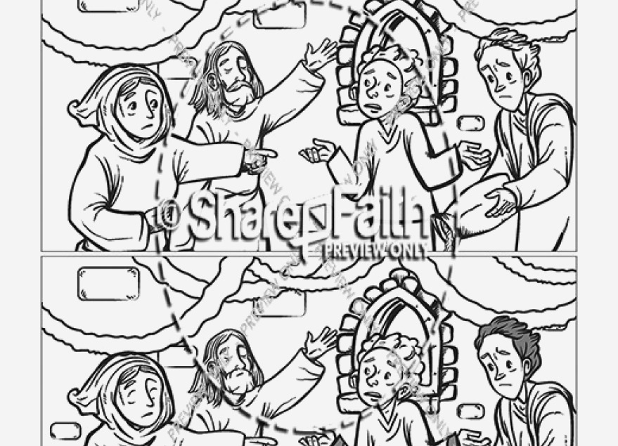 879x635 Fine Jesus Turns Water Into Wine Coloring Page Ornament