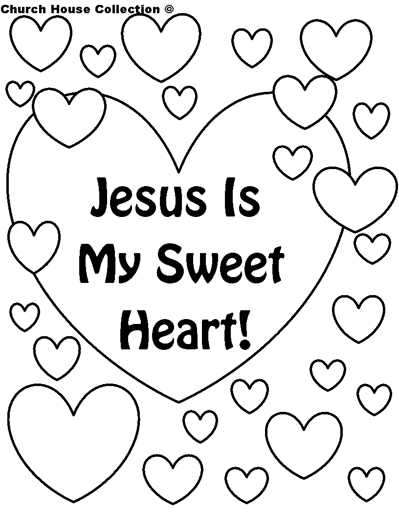 816x1056 Jesus Valentine Coloring Pages