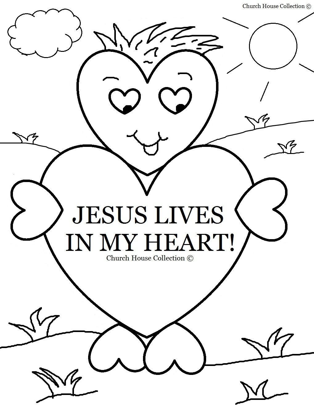 1019x1319 Church House Collection Blog Jesus Lives In My Heart Coloring