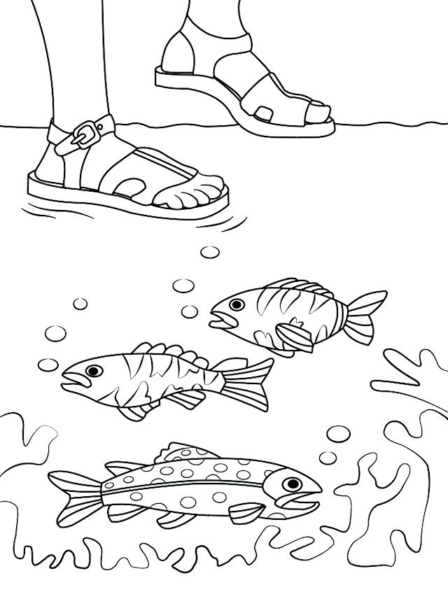 640x856 Jesus Walks On Water Coloring Page Innovation Idea Walks On Water