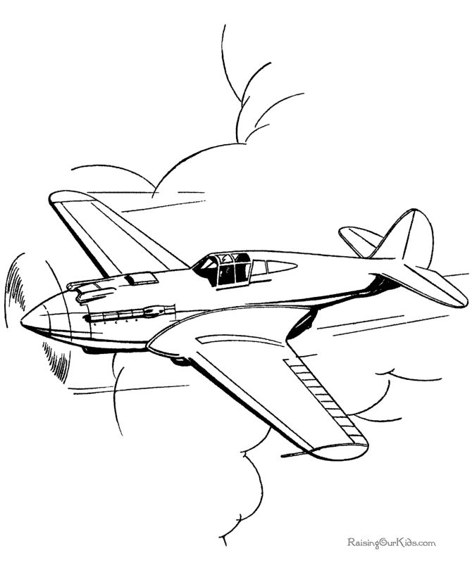 670x820 Drawn Jet Coloring Page
