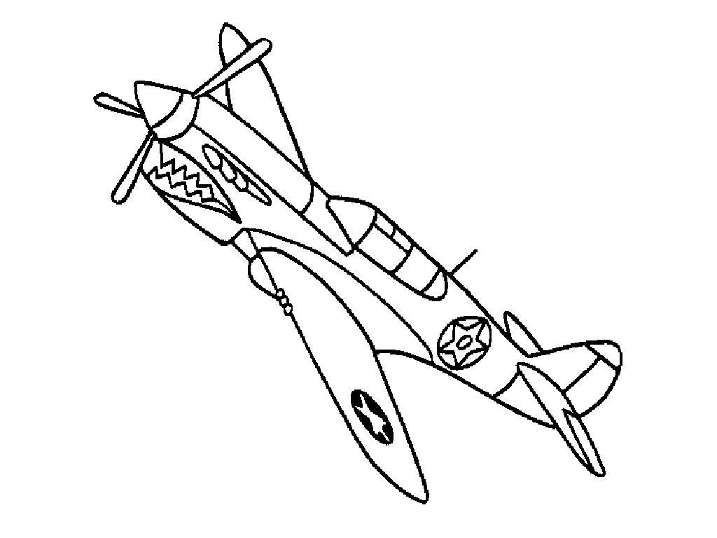 1024x768 Fighter Airplane Jet Color Pictures Print Coloring Pages