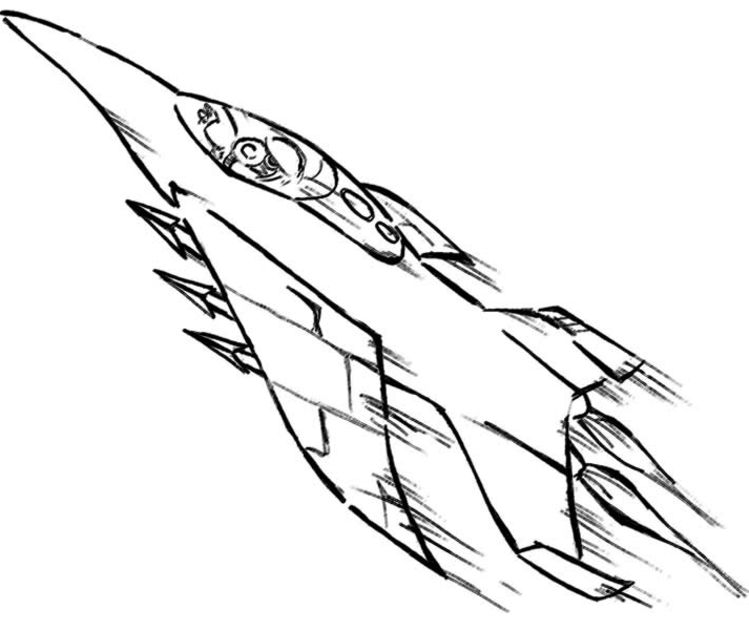 749x630 Airplane Coloring Pages