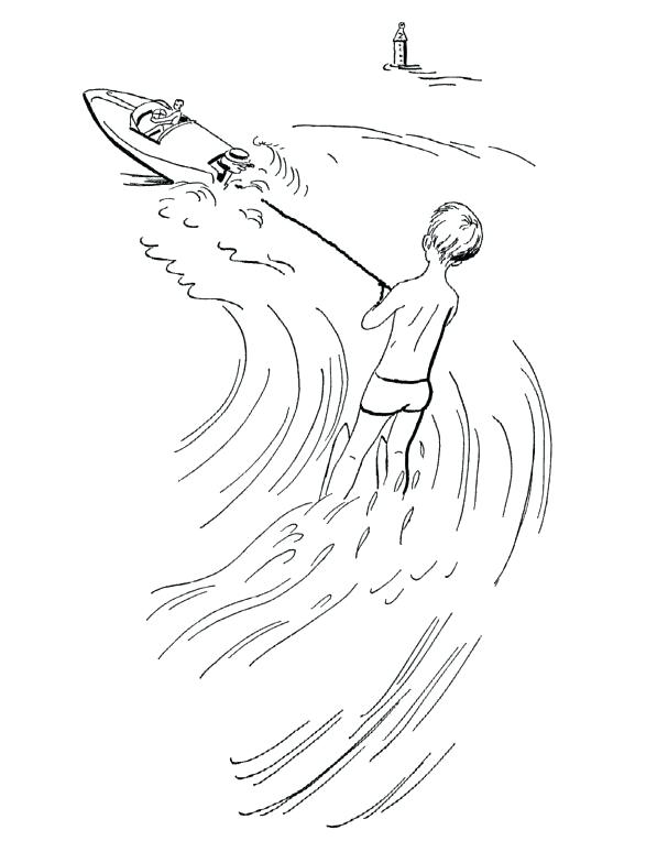 597x764 Skiing Coloring Pages Jet Ski Coloring Pages To Print