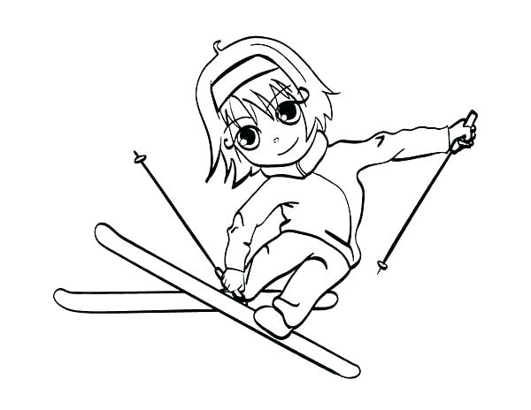 600x464 Skiing Coloring Pages Jet Ski Coloring Pages