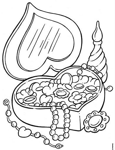 391x512 Jewelry Coloring Pages