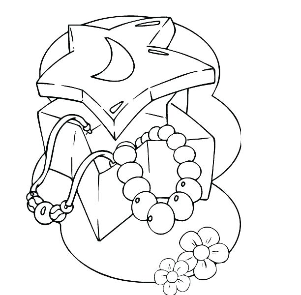 612x600 Jewelry Coloring Page