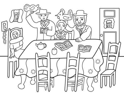 480x358 Jewish Coloring Pages Printable Yom Kippur Kaparot Ceremony