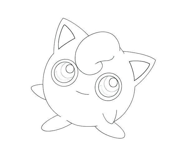 600x500 Jigglypuff Coloring Pages Coloring Pages Little Colouring Page