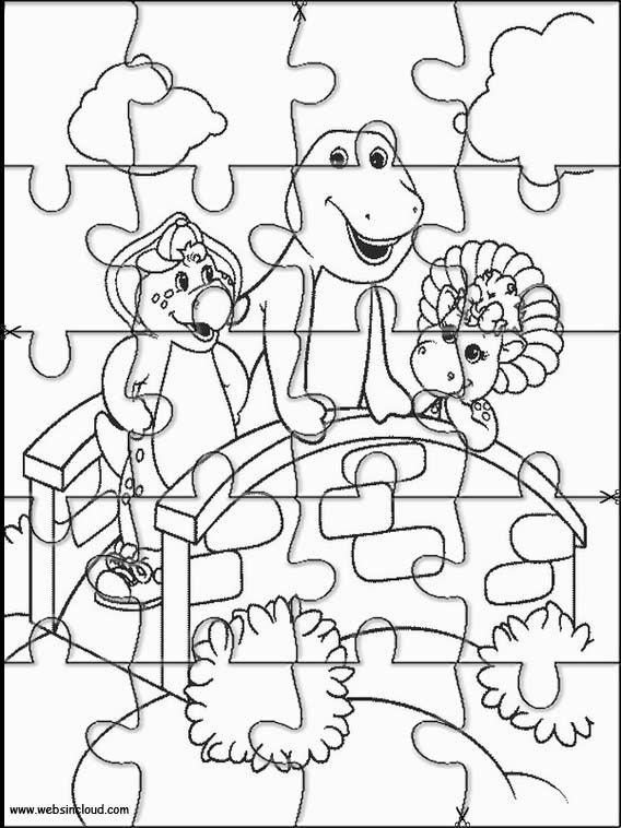 568x758 Printable Jigsaw Puzzles To Cut Out For Kids Barney And Friends