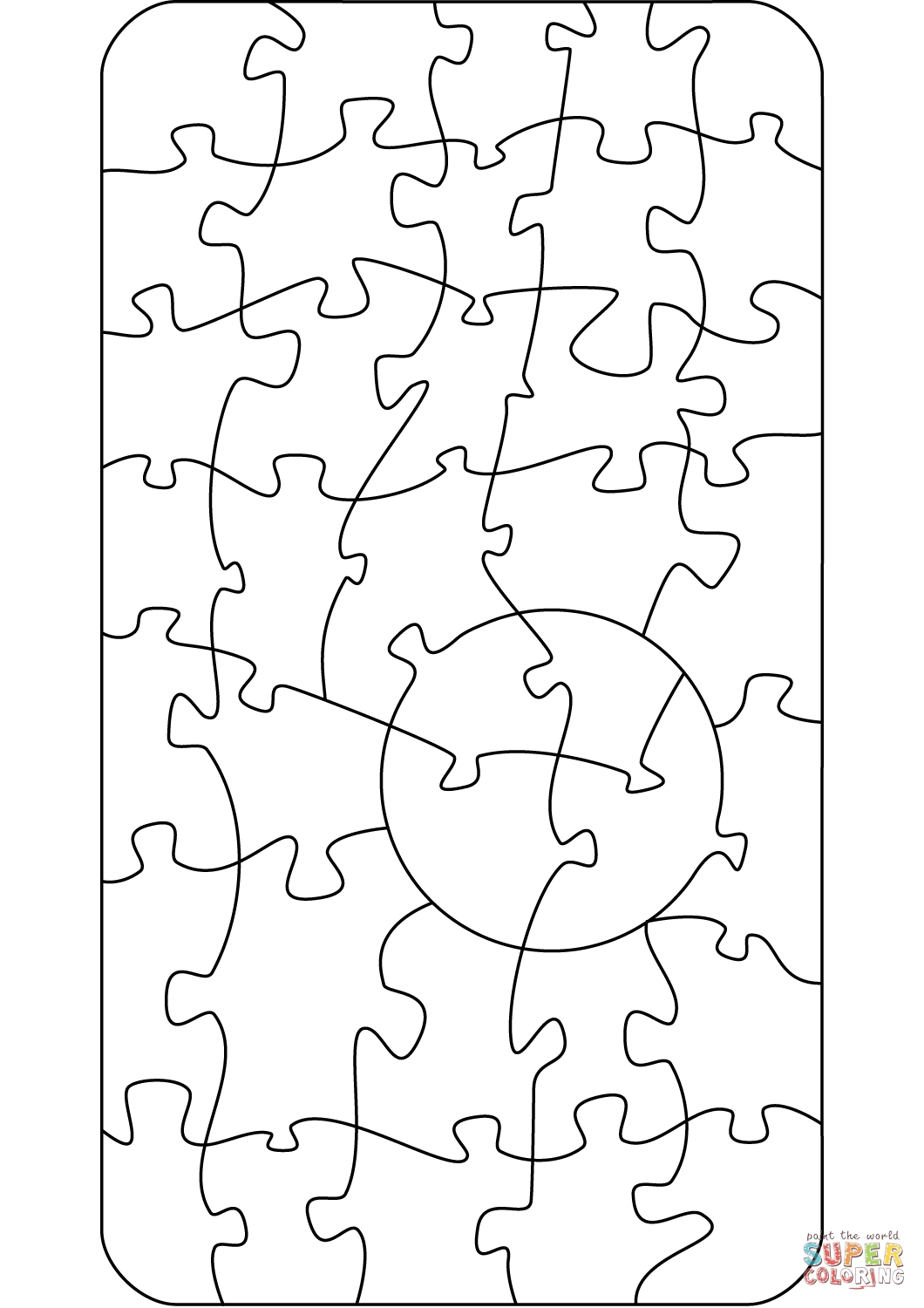 1060x1500 Best Of Jigsaw Puzzle Coloring Page Collection Printable