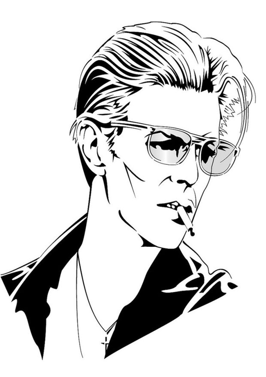 531x750 Coloring Page David Bowie