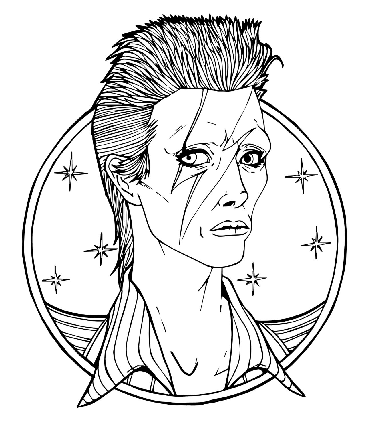 1280x1488 David Bowie Illustration