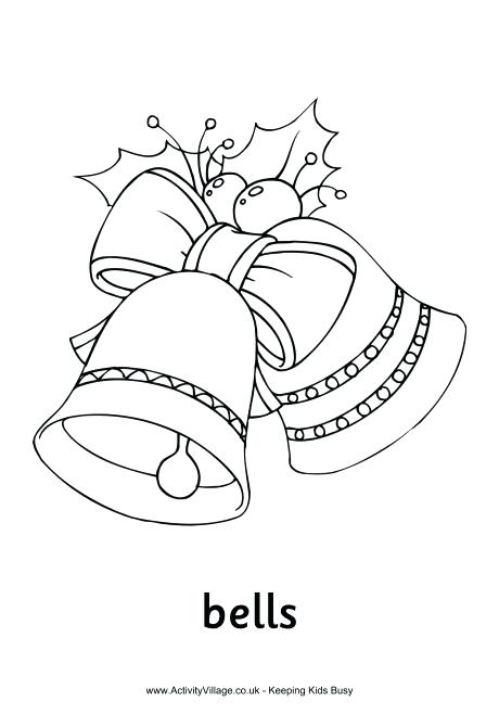 460x658 Christmas Bells Coloring Pages Bells Colouring Page Christmas