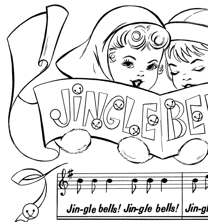 705x753 Printable Christmas Coloring Page