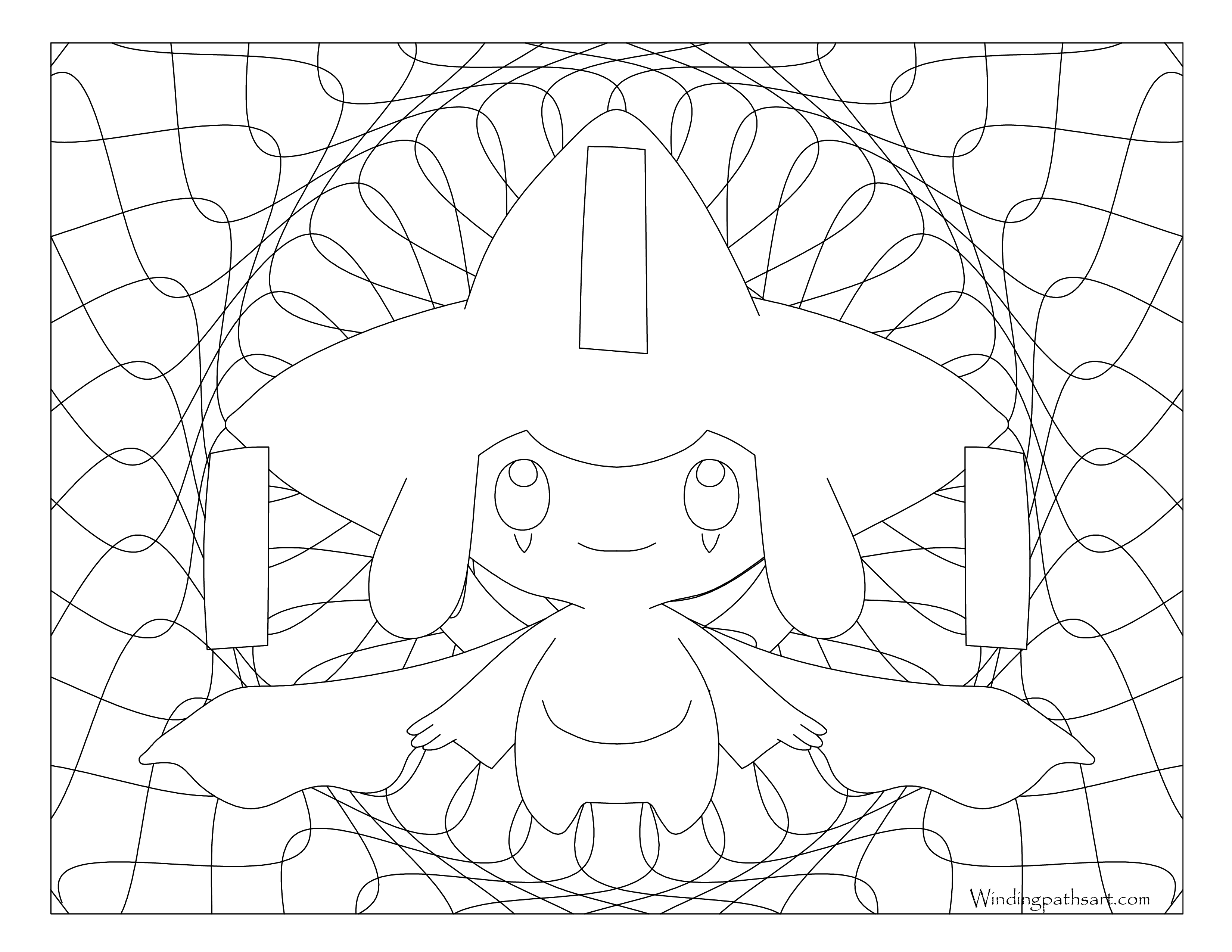 Jirachi Coloring Pages