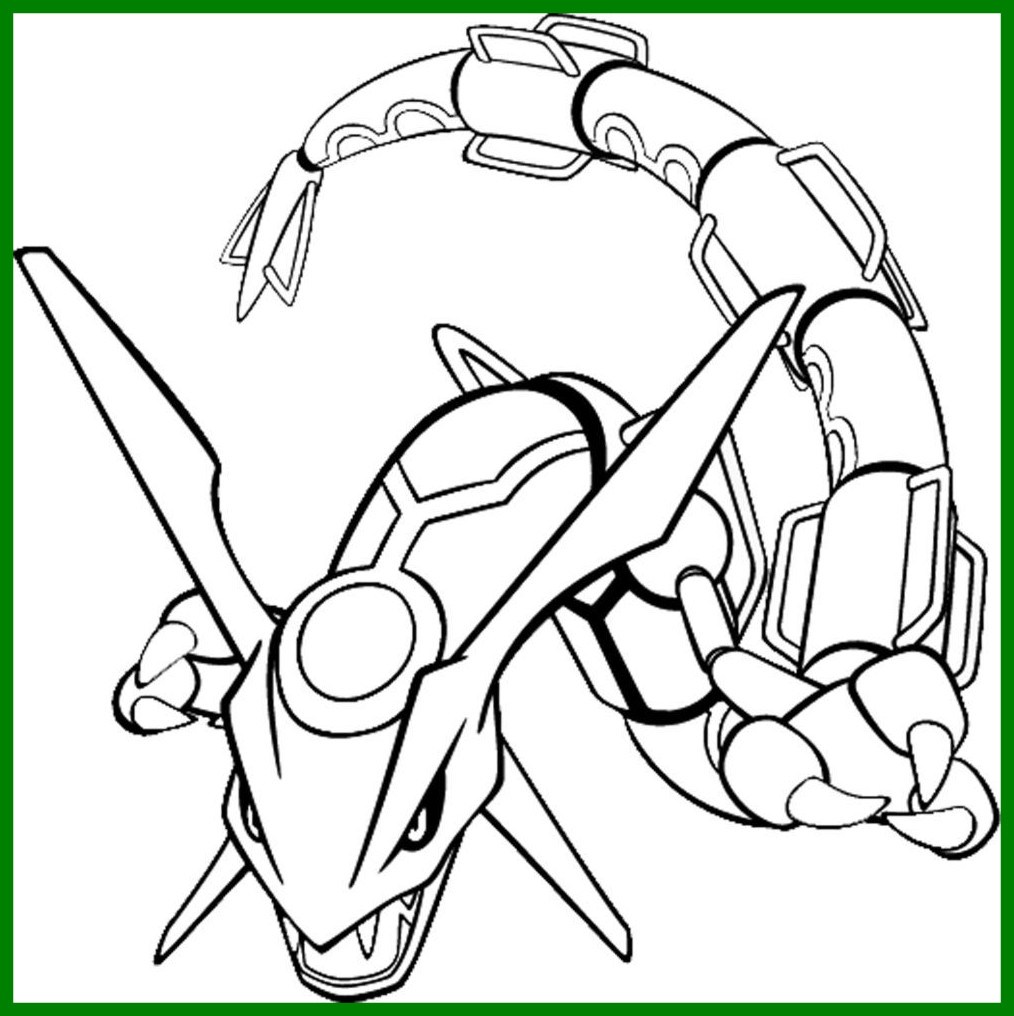 1014x1016 Stunning Pokemon Coloring Pages For Kids Rayquaza Colouring Palkia