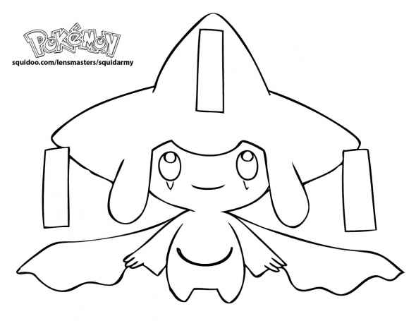 590x455 Jirachi Pokemon Coloring Pages Pokemon Coloring