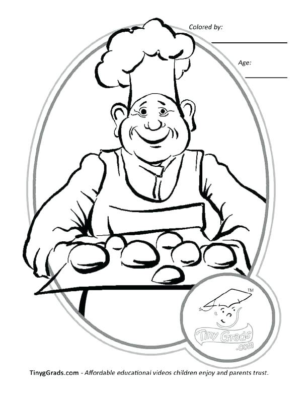 612x792 Job Coloring Pages Coloring Page Baker Jobs Printable Coloring
