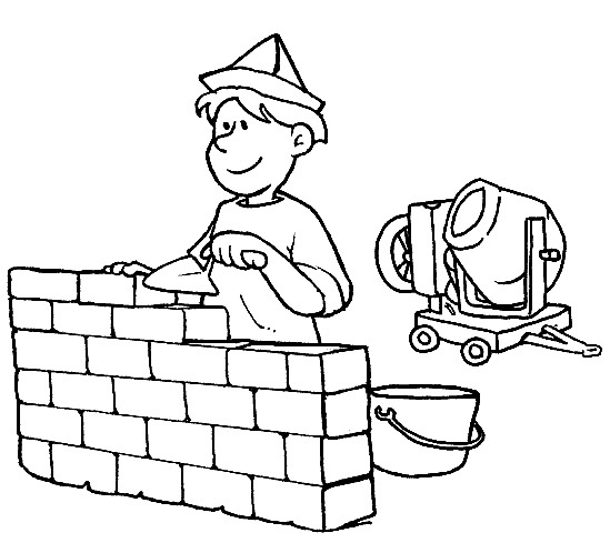 549x498 People And Jobs Coloring Pages For Kids