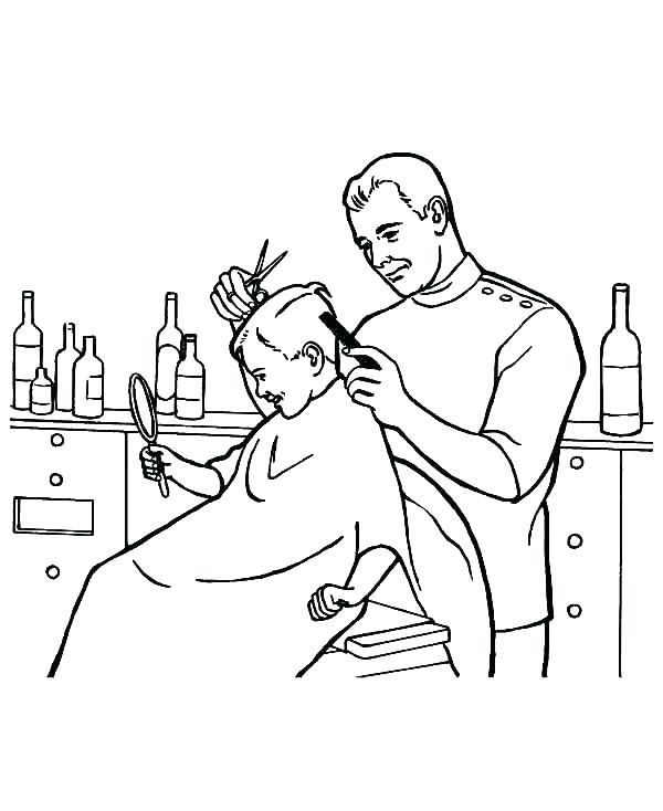 600x734 Hair Coloring Pages Jobs Coloring Pages Jobs Coloring Pages Job
