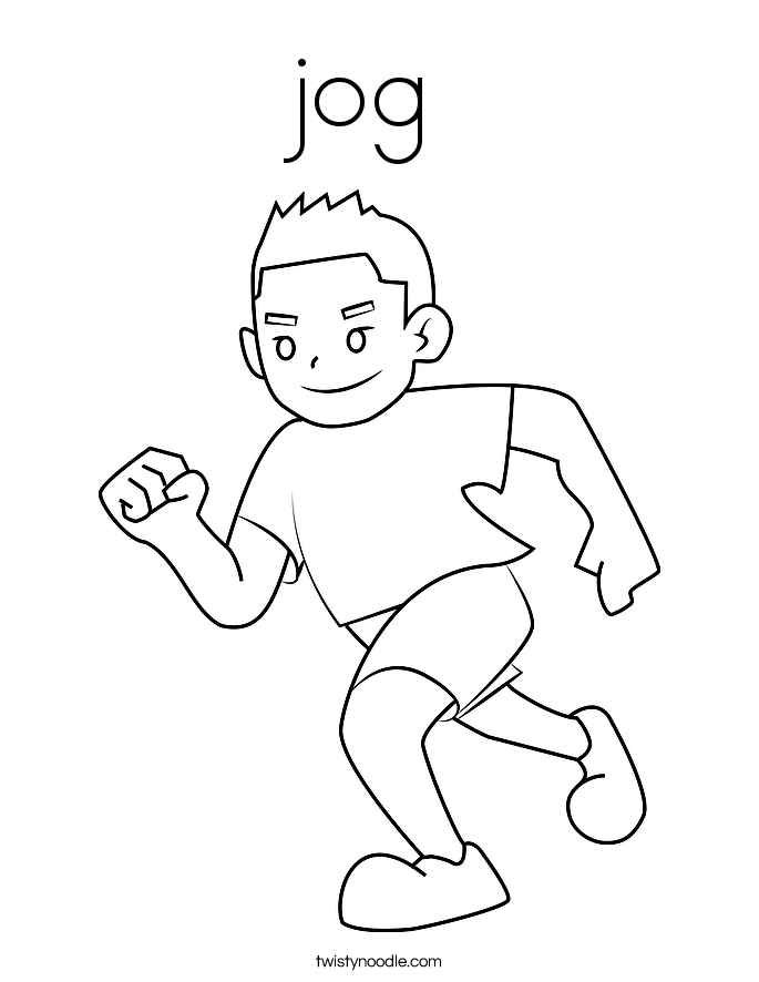 685x886 Jog Coloring Page