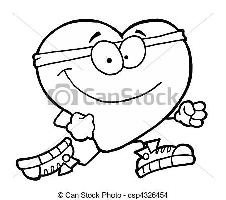 450x398 Vector Of Jogging Heart