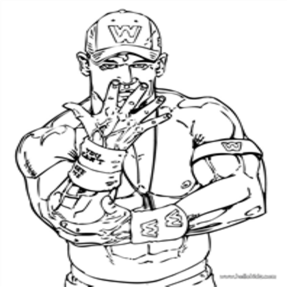 420x420 John Cena Coloring Pages For Remodel