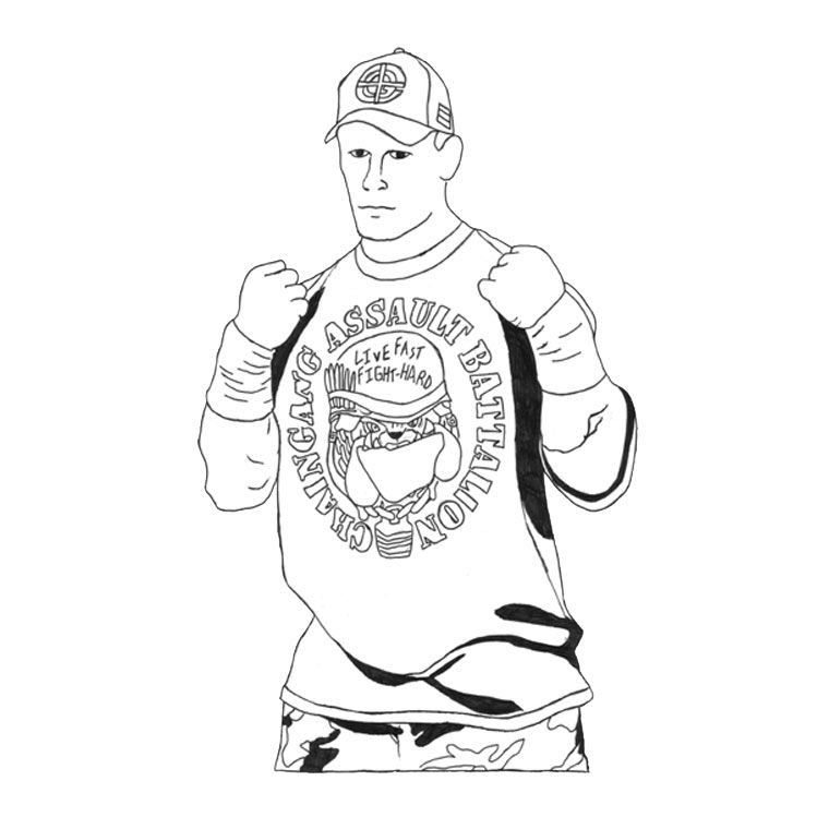 760x760 John Cena Styling Sketch Free
