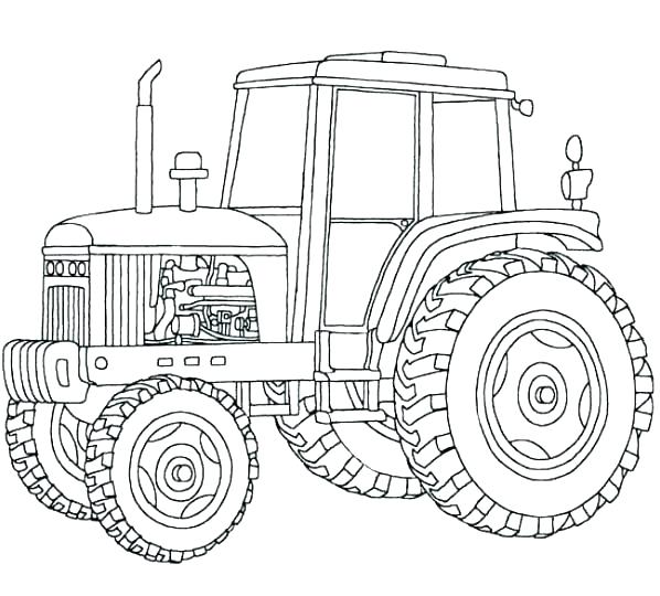 598x540 Printable Tractor Coloring Pages