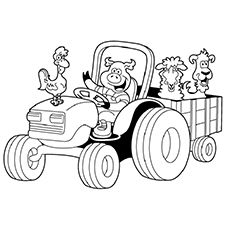 230x230 Top Free Printable Tractor Coloring Pages Online Tractor