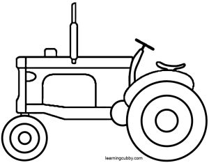 300x234 Top Tractor Coloring Pages