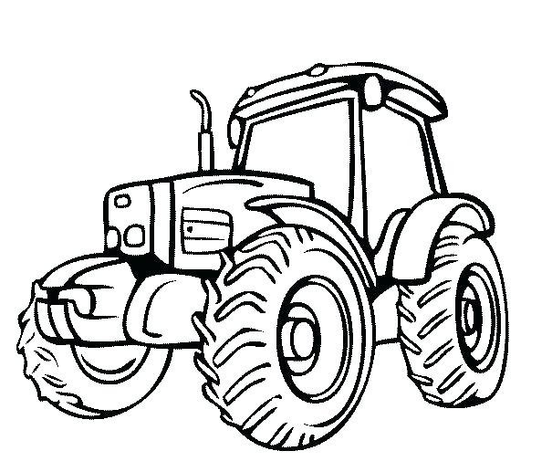 605x517 Colorear John Deere Tractor