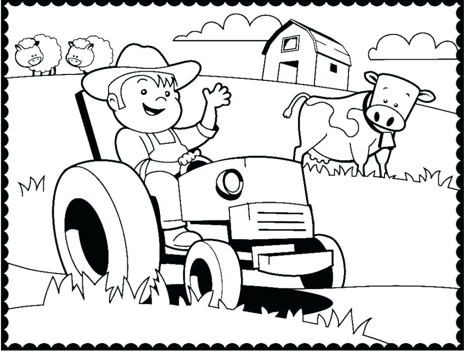 940x718 John Deere Coloring Pages