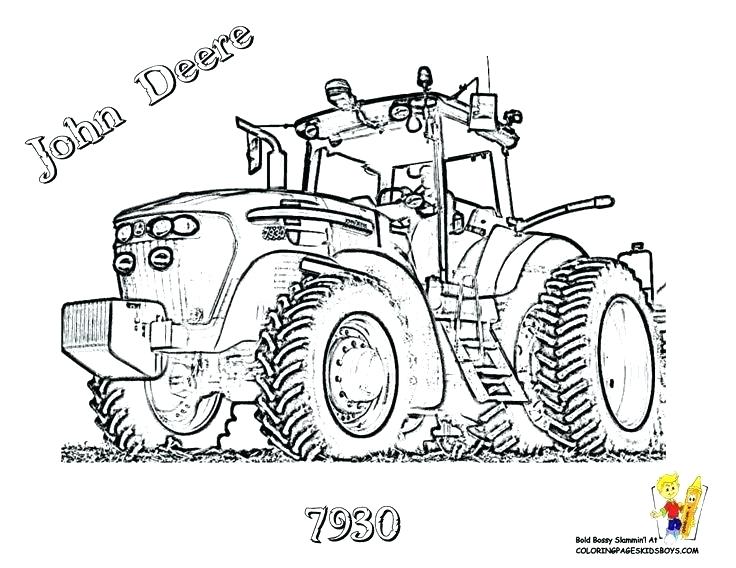 736x568 John Deere Tractor Coloring Pages