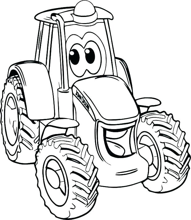 618x714 John Deere Tractor Coloring Pictures