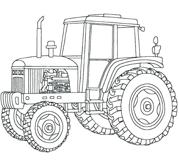598x540 Coloring Pages Of Tractors John Tractor Coloring Pages John