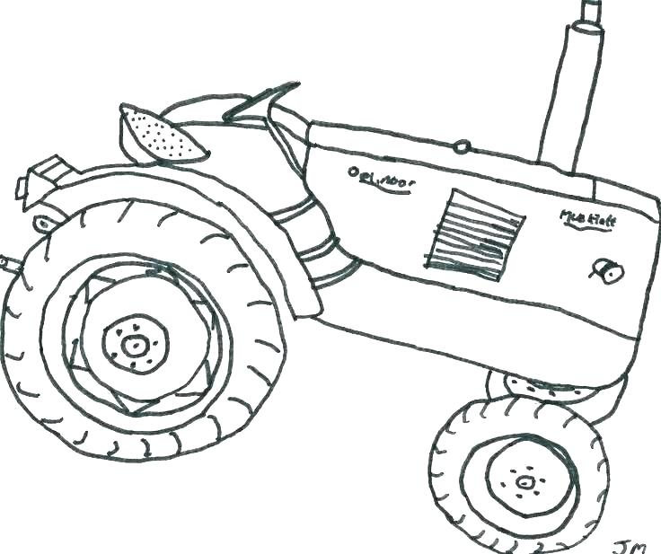 736x617 Free Tractor Coloring Pages Farm Coloring Pages Free Media Vintage
