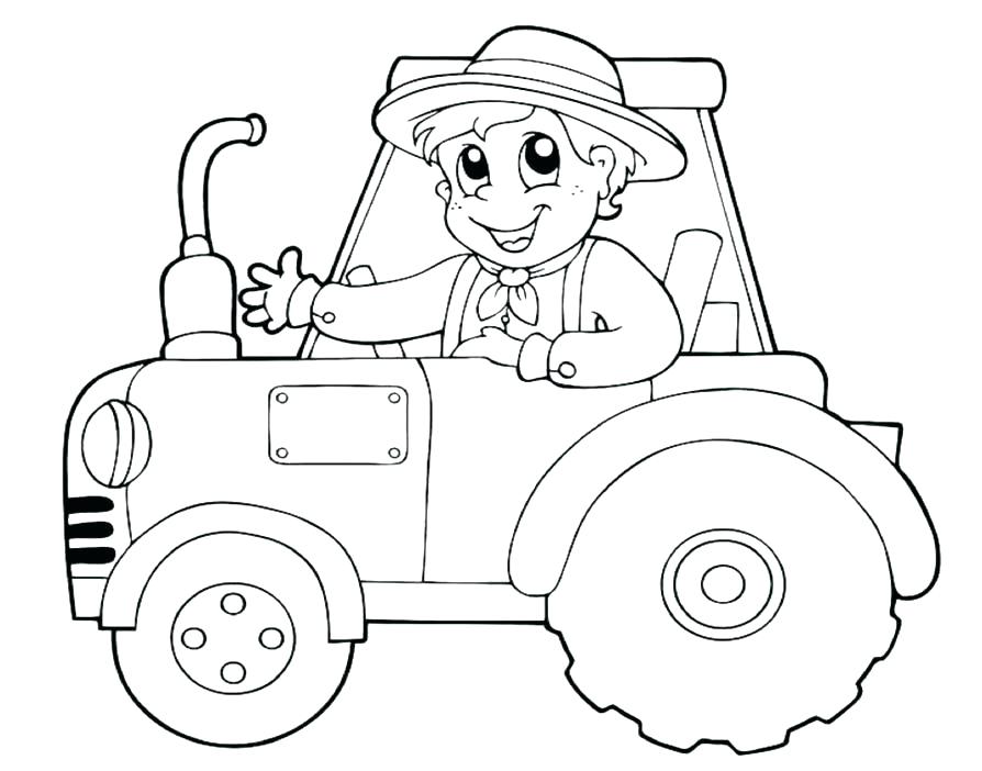 894x702 Free Tractor Coloring Pages Tractor Coloring Page Elegant Tractor