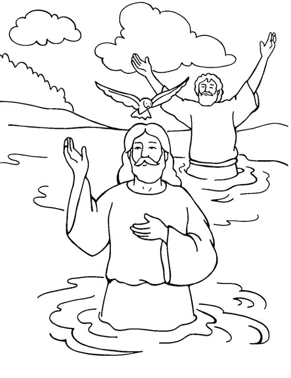 600x779 Holy Spirit Coloring Pages Baptism With Holy Spirit In John