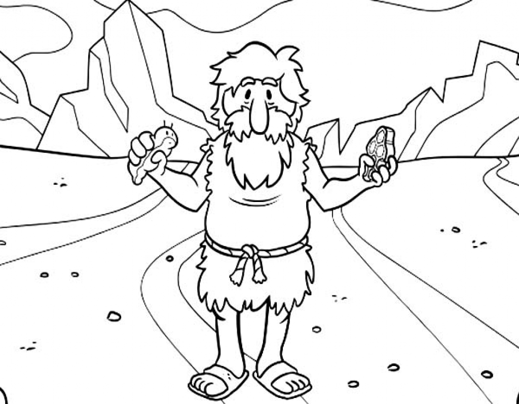1024x798 John The Baptist Coloring Page