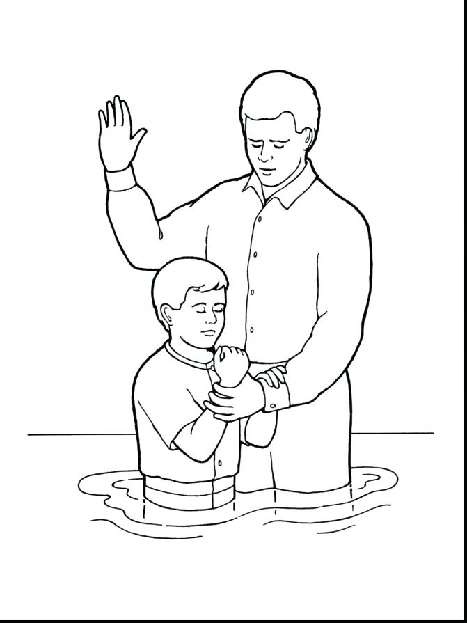 671x895 Baptism Coloring Page S On Saint John The Baptist Coloring Pages